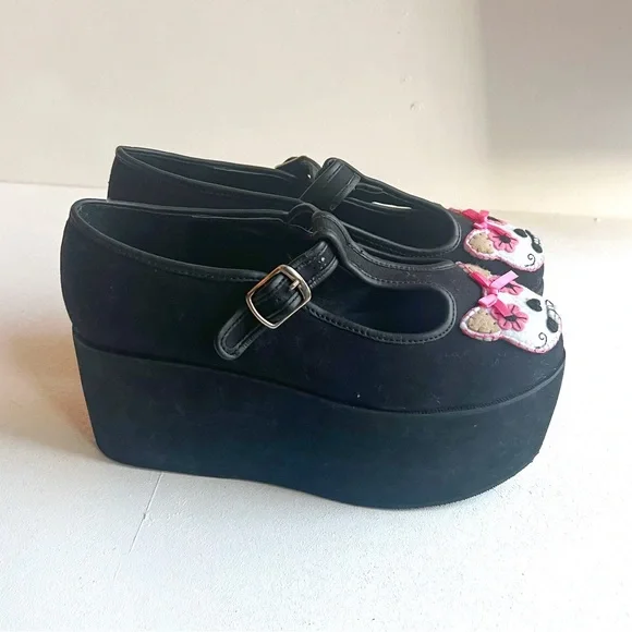 Demonia | T Strap Platform Shoes - Picture 7 of 7